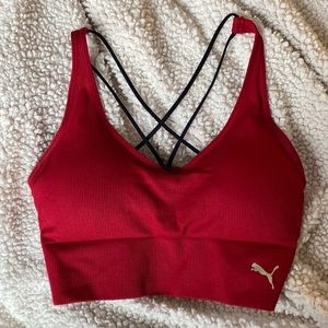 PUMA Ribbed Sports Bra Size Large